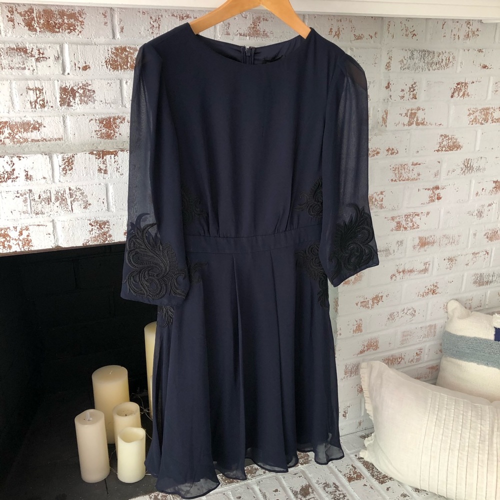 Ted Baker embroidered detail dress